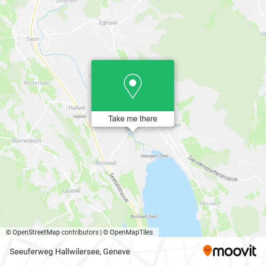 Seeuferweg Hallwilersee map
