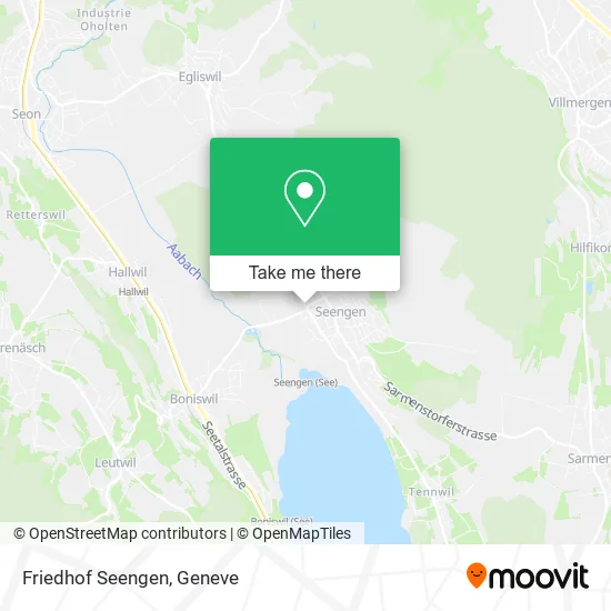 Friedhof Seengen map