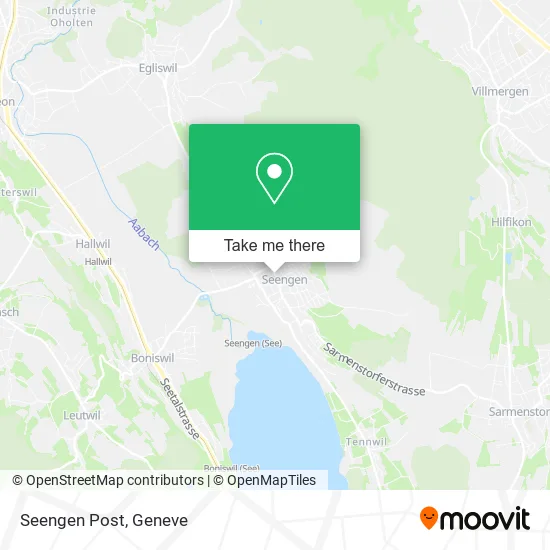 Seengen Post map