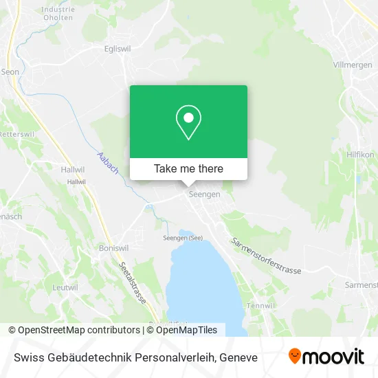Swiss Gebäudetechnik Personalverleih map
