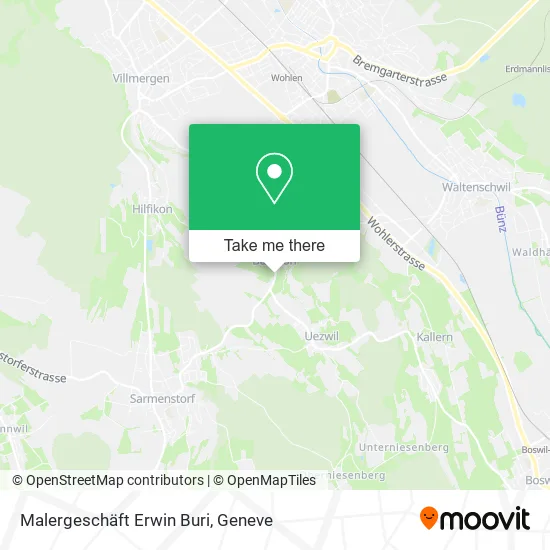 Malergeschäft Erwin Buri map