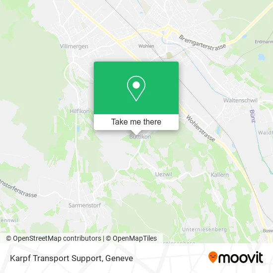 Karpf Transport Support map