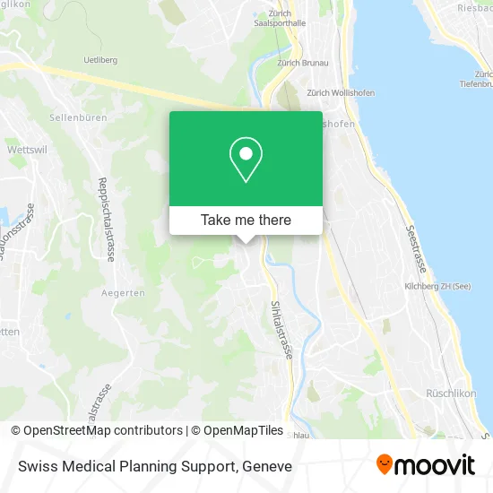Swiss Medical Planning Support map