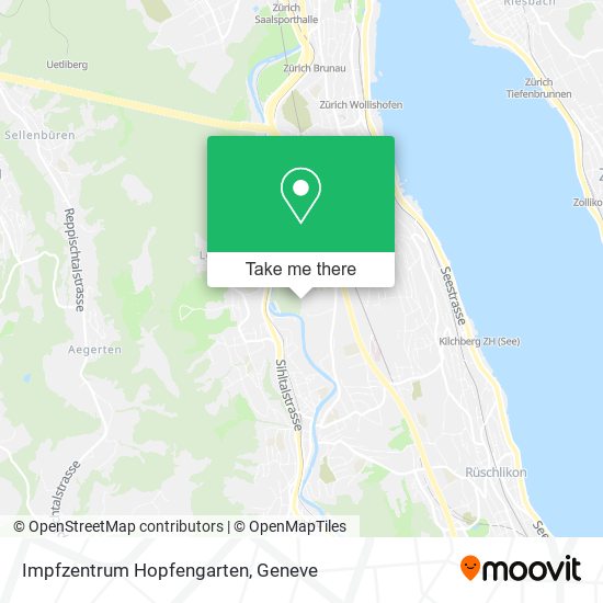 Impfzentrum Hopfengarten map