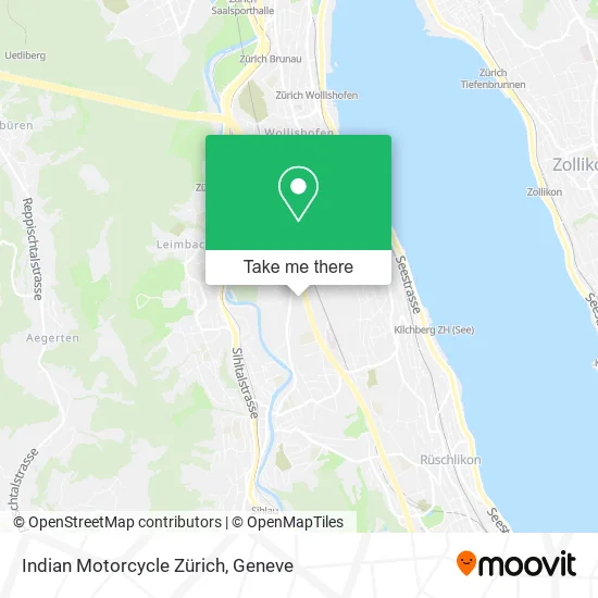 Indian Motorcycle Zürich map