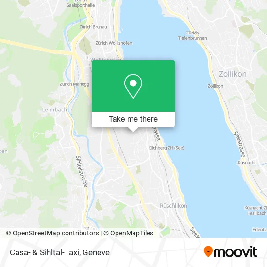 Casa- & Sihltal-Taxi map