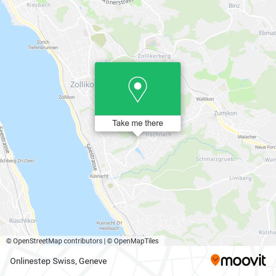 Onlinestep Swiss map