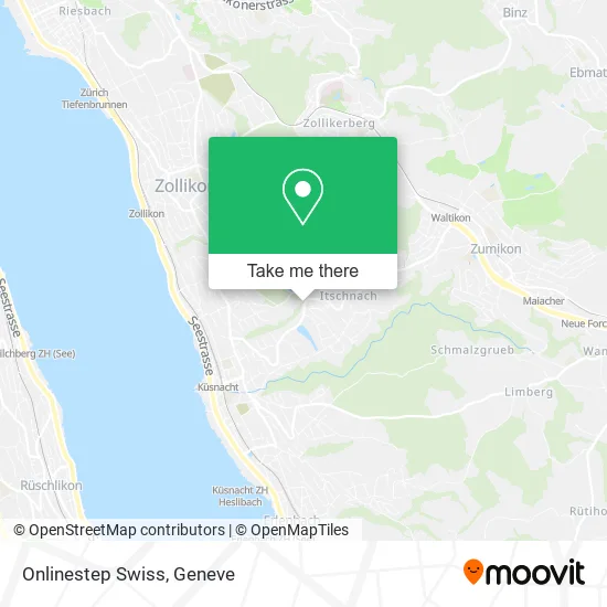 Onlinestep Swiss map