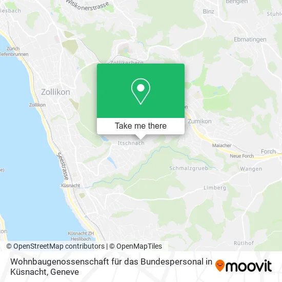 Wohnbaugenossenschaft für das Bundespersonal in Küsnacht map