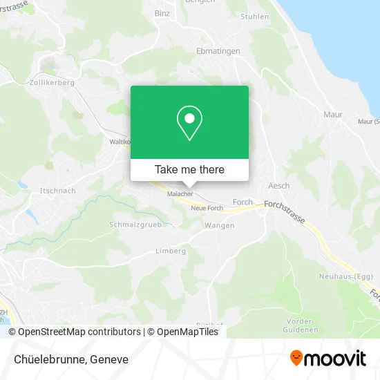 Chüelebrunne map