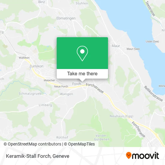 Keramik-Stall Forch map