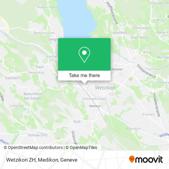 Wetzikon ZH, Medikon map