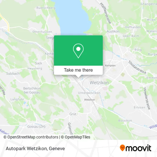 Autopark Wetzikon map
