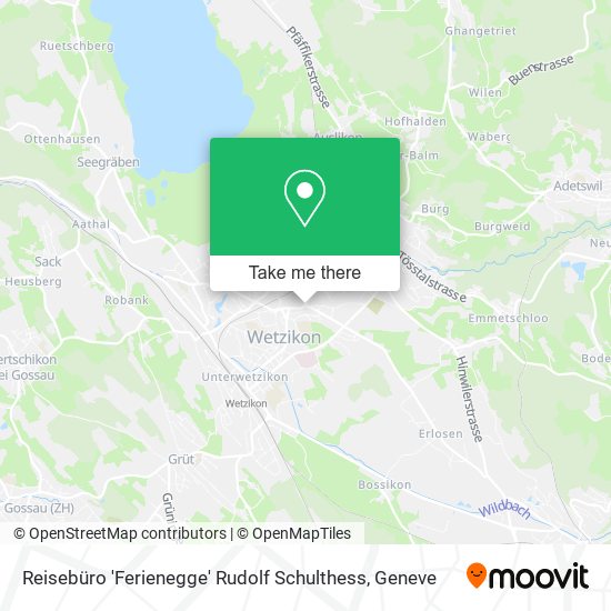 Reisebüro 'Ferienegge' Rudolf Schulthess map