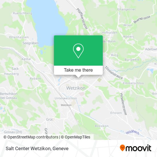 Salt Center Wetzikon map