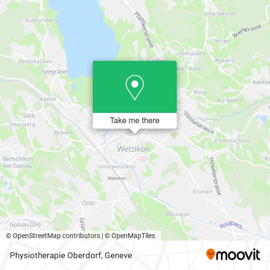 Physiotherapie Oberdorf map