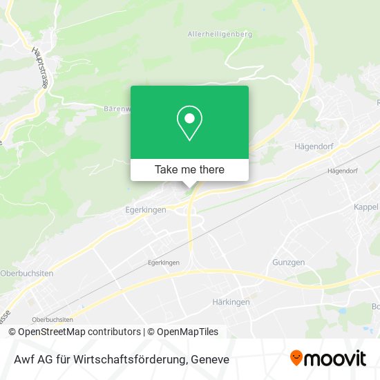 Awf AG für Wirtschaftsförderung map