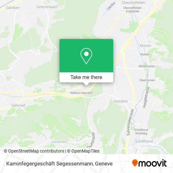 Kaminfegergeschäft Segessenmann map
