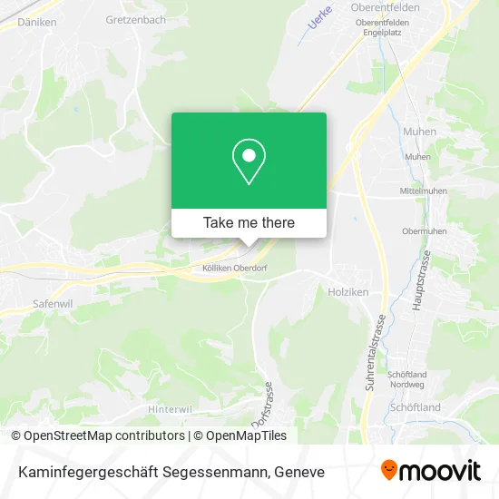 Kaminfegergeschäft Segessenmann map