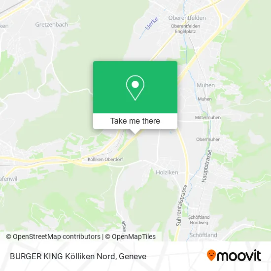 BURGER KING Kölliken Nord map
