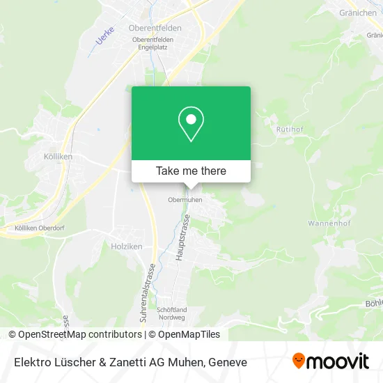 Elektro Lüscher & Zanetti AG Muhen map
