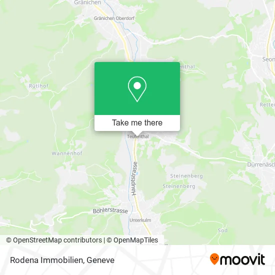Rodena Immobilien map