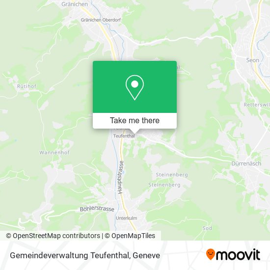 Gemeindeverwaltung Teufenthal map