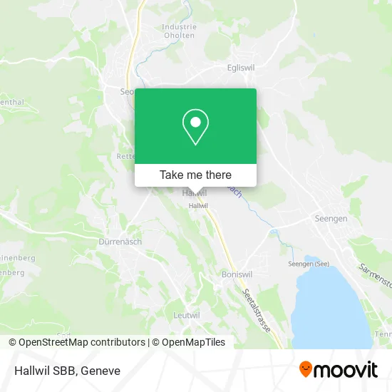 Hallwil SBB map
