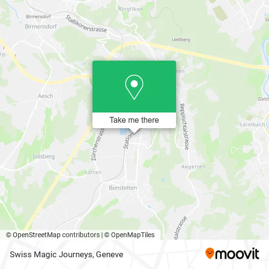 Swiss Magic Journeys map