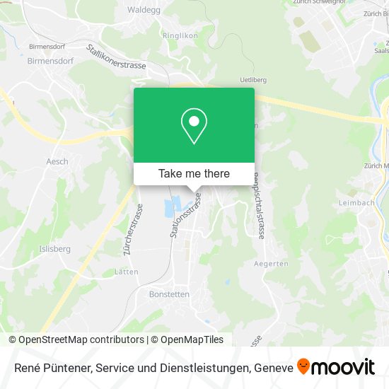René Püntener, Service und Dienstleistungen map