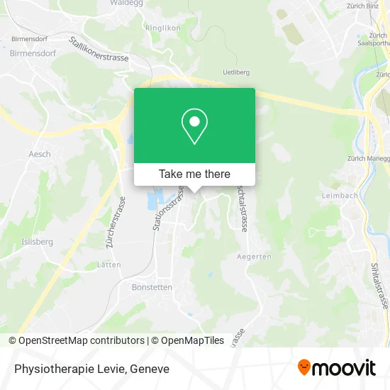 Physiotherapie Levie map