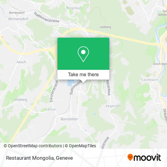 Restaurant Mongolia map