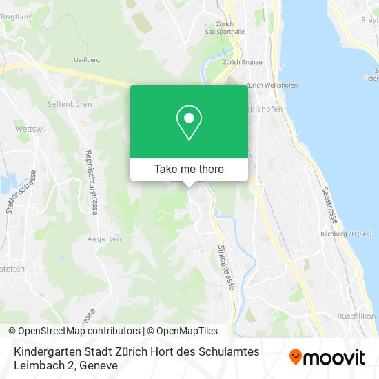 Kindergarten Stadt Zürich Hort des Schulamtes Leimbach 2 map