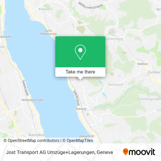 Jost Transport AG Umzüge+Lagerungen map
