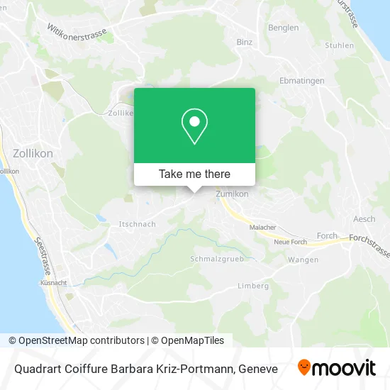 Quadrart Coiffure Barbara Kriz-Portmann map