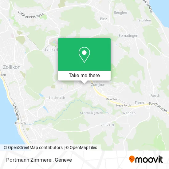 Portmann Zimmerei map