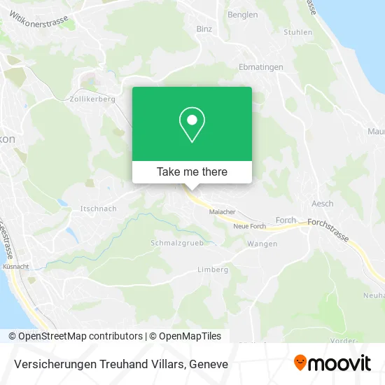 Versicherungen Treuhand Villars map