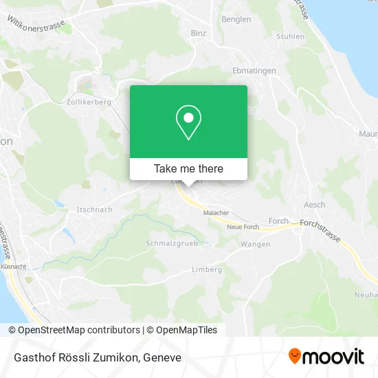 Gasthof Rössli Zumikon map