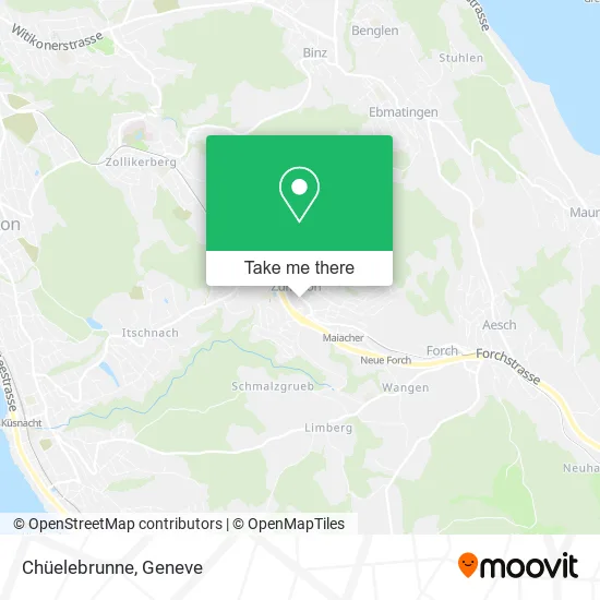 Chüelebrunne map
