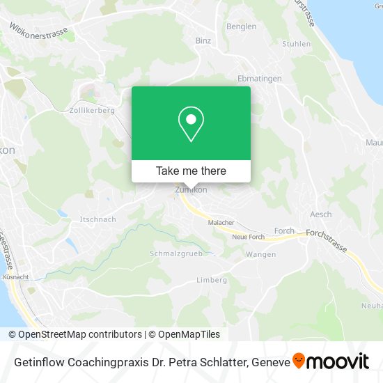 Getinflow Coachingpraxis Dr. Petra Schlatter map