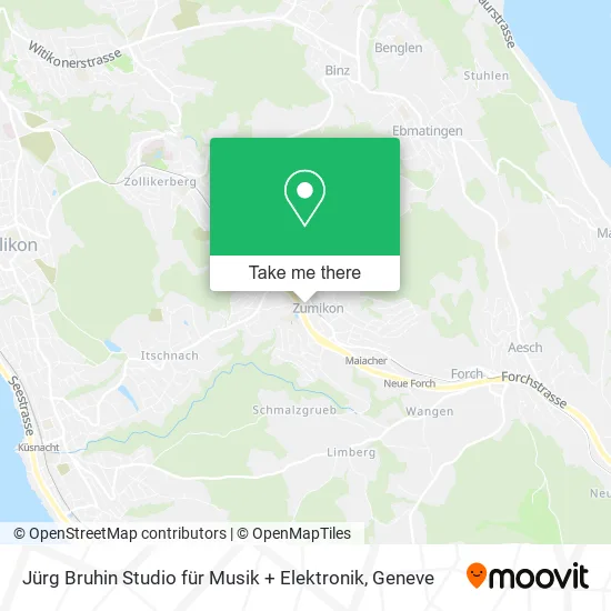 Jürg Bruhin Studio für Musik + Elektronik map