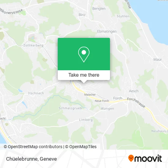Chüelebrunne map