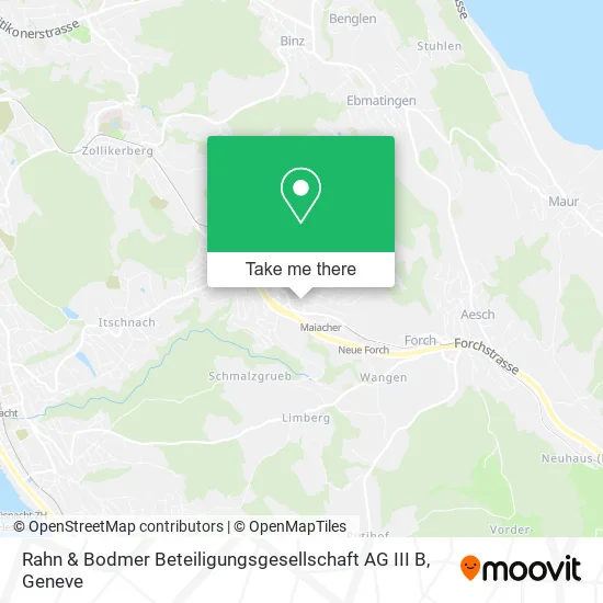 Rahn & Bodmer Beteiligungsgesellschaft AG III B map