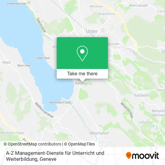 A-Z Management-Dienste für Unterricht und Weiterbildung map