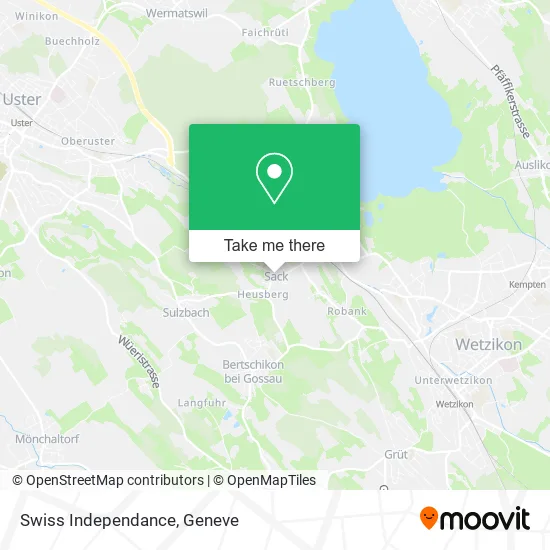 Swiss Independance map