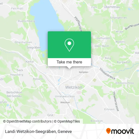 Landi Wetzikon-Seegräben map