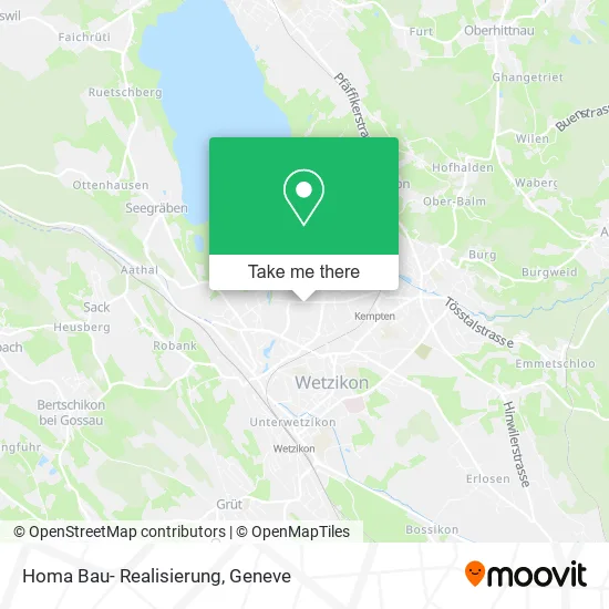 Homa Bau- Realisierung map