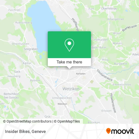 Insider Bikes map