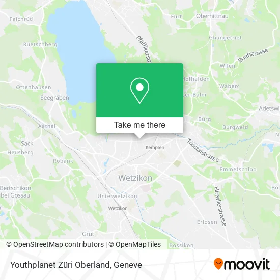 Youthplanet Züri Oberland plan