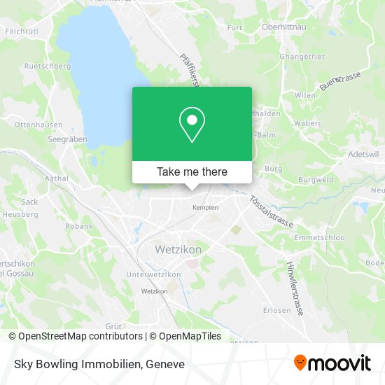 Sky Bowling Immobilien map